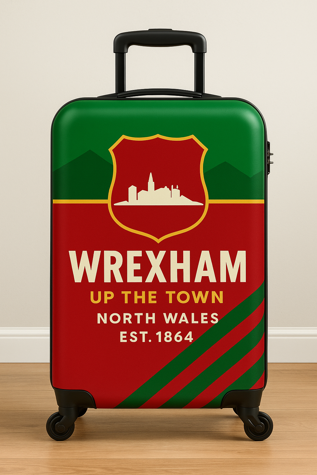 Wrexham F.C. Carry on Suitcase -Uniquely Designed
