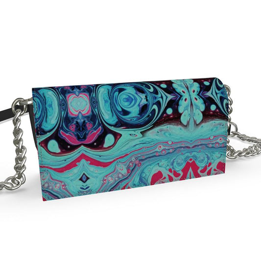 Kenway Art Deco Leather Evening Bag by LDM Fashion